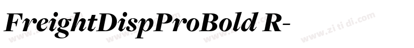 FreightDispProBold R字体转换 FreightDispProBold R字体转换
